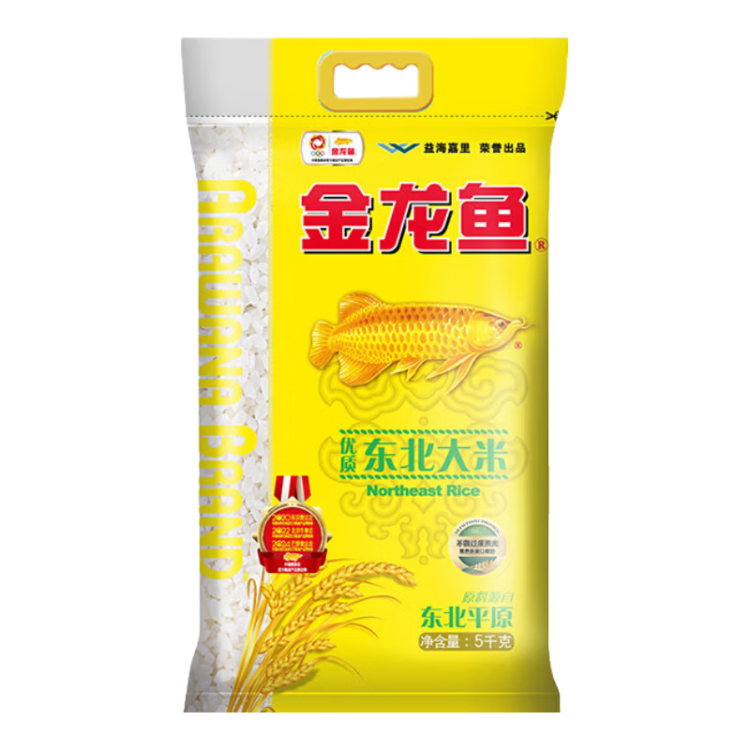 金龍魚 優(yōu)質(zhì)東北大米 粳米 10斤 菜管家商品