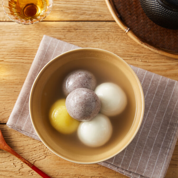 江南之味 荠菜猪肉黑芝麻萝卜丝大汤团800g(10个*2袋) 元宵汤圆早餐夜宵 菜管家商品