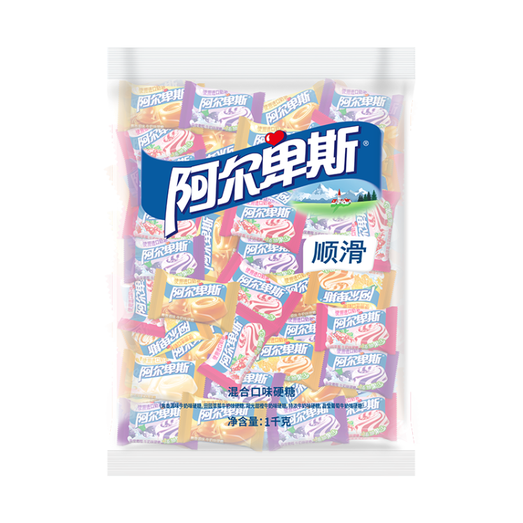 阿爾卑斯 混合口味硬糖1kg 休閑兒童水果糖果散裝零食聚會分享 菜管家商品