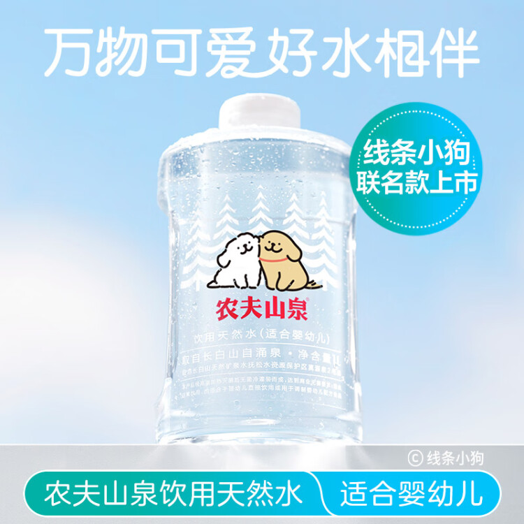 农夫山泉 饮用水 饮用天然水(适合婴幼儿) 1L*12瓶 整箱装 菜管家商品