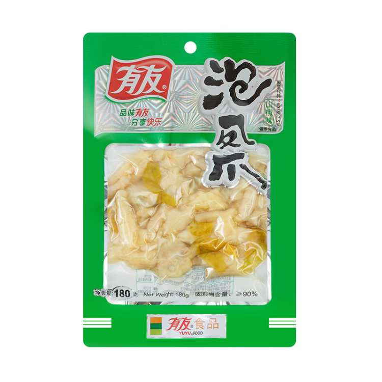 有友 泡椒凤爪 山椒味180g*3 分享装 追剧必备休闲零食小吃  光明服务菜管家商品