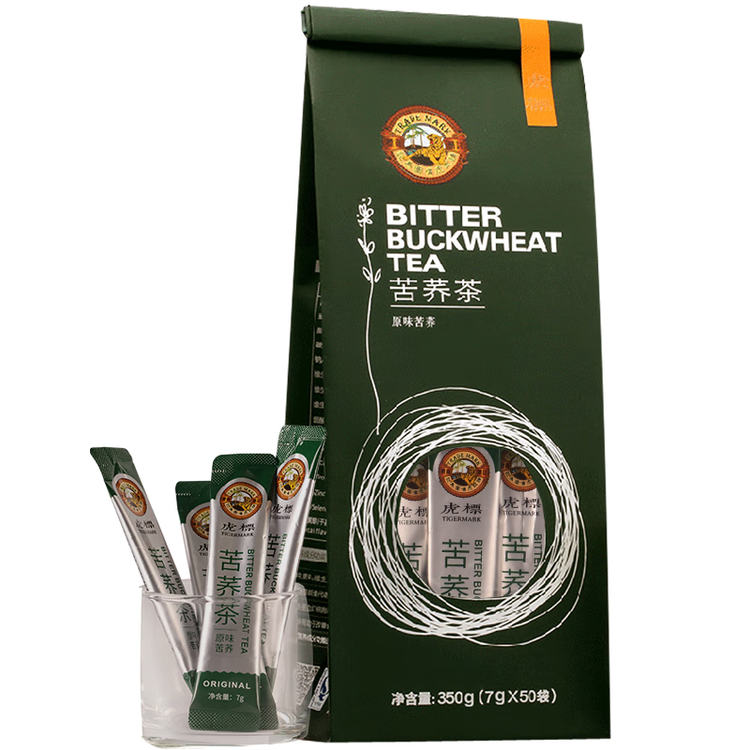 虎标中国香港品牌 养生茶 四川大凉山苦荞茶350g 独立小袋装7g*50袋 菜管家商品