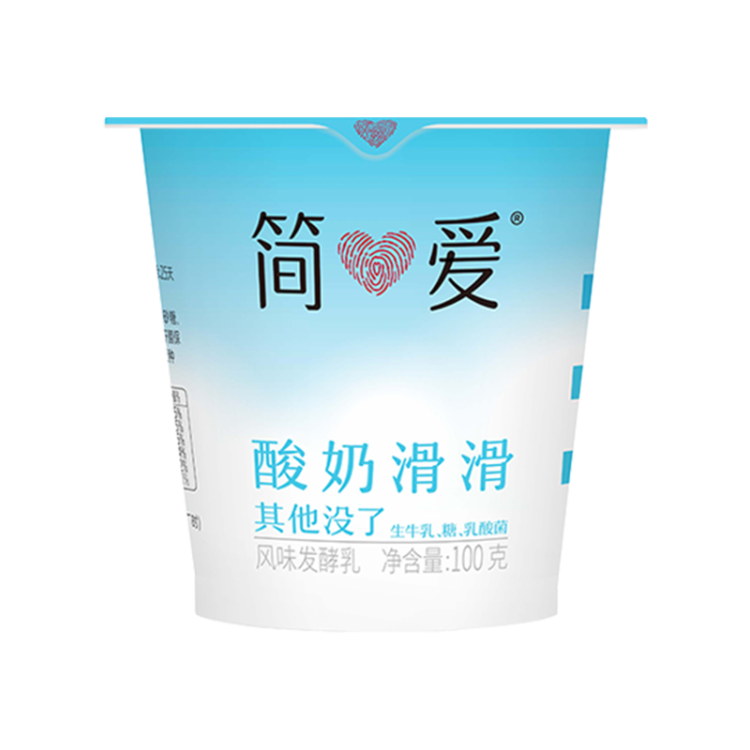 簡(jiǎn)愛(ài)酸奶滑滑酸奶 100g*6杯 生牛乳發(fā)酵 下午茶健康零食 低溫發(fā)酵乳 光明服務(wù)菜管家商品