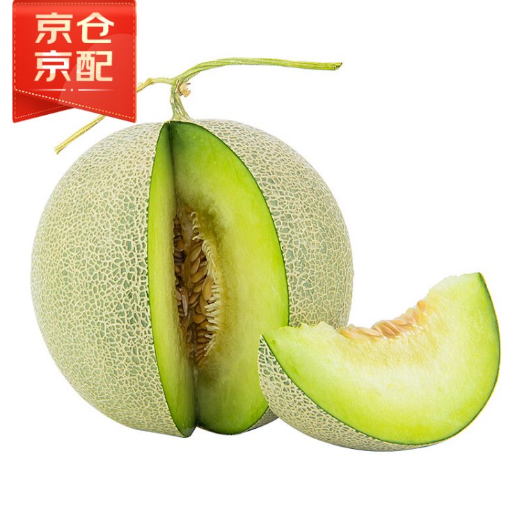 京鮮生 海南網(wǎng)紋蜜瓜 1粒裝 單果2斤起 生鮮水果 菜管家商品