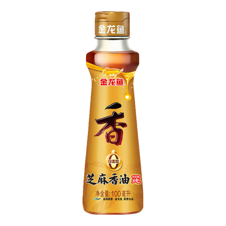 金龙鱼芝麻香油 凉拌调味烹饪火锅 纯芝麻 香油 100ML 光明服务菜管家商品