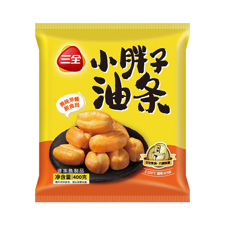 三全小胖子油条400g*2共800g约40只 早餐半成品面点早点速食年货送礼 菜管家商品
