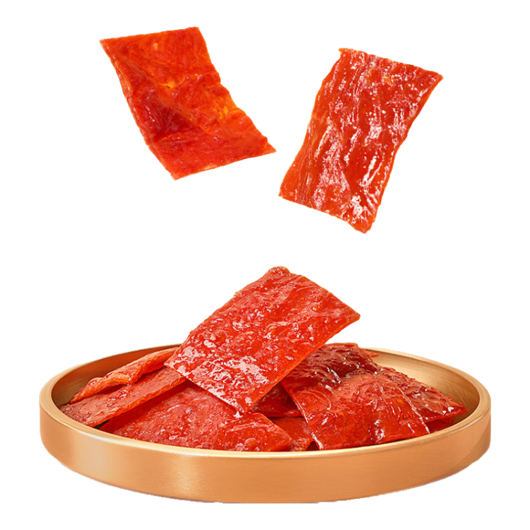 良品鋪子 豬肉脯自然片100g靖江風味豬肉干肉脯肉類零食休閑網紅小吃 菜管家商品
