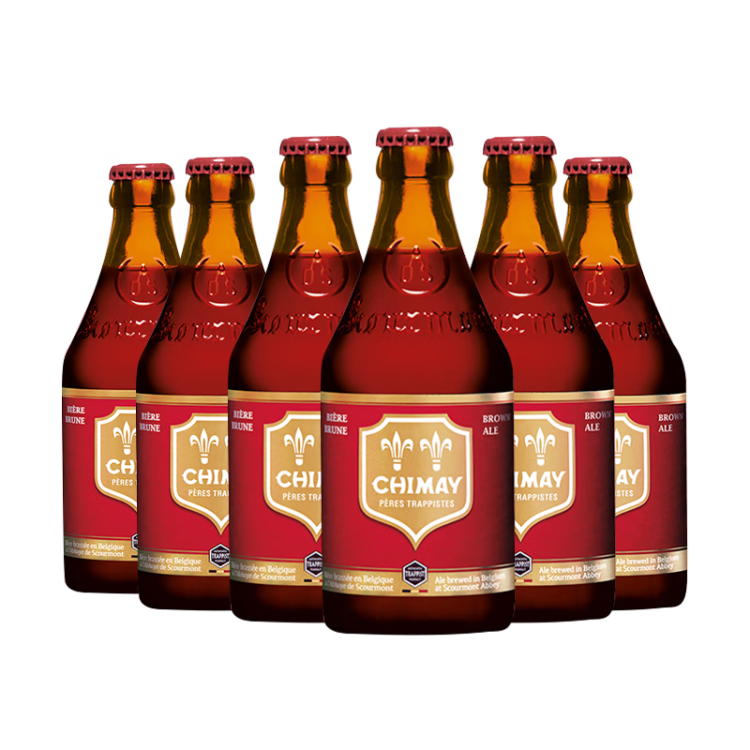 智美（Chimay） 红帽啤酒 330ml*6瓶 修道院精酿 比利时进口 双料啤酒 菜管家商品 商品图