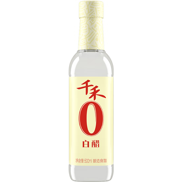 千禾白醋5度500ml【0添加】酿造食醋炒菜泡菜点蘸凉拌烹饪 菜管家商品