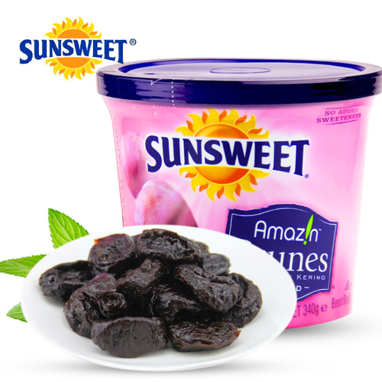 日光（Sunsweet） 美国进口  日光牌无核西梅（罐装） 340g 休闲零食年货蜜饯果干 光明服务菜管家商品 