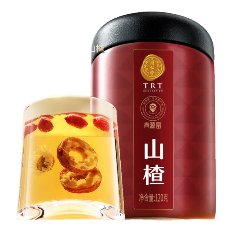 同仁堂品牌 北京同仁堂山楂干120克精選無核山楂圈泡水茶養(yǎng)生茶禮品 光明服務菜管家商品