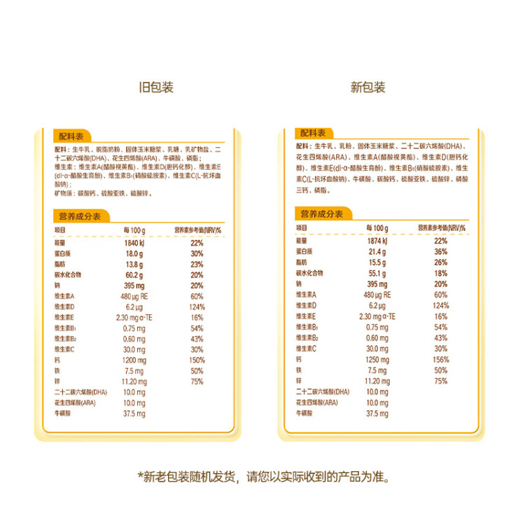 伊利高个子全聪学生高锌高钙奶粉400g 青少年 学生奶粉 DHA  光明服务菜管家商品