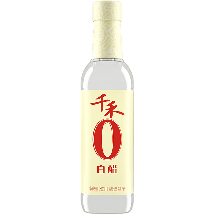千禾白醋5度500ml【0添加】酿造食醋炒菜泡菜点蘸凉拌烹饪 菜管家商品