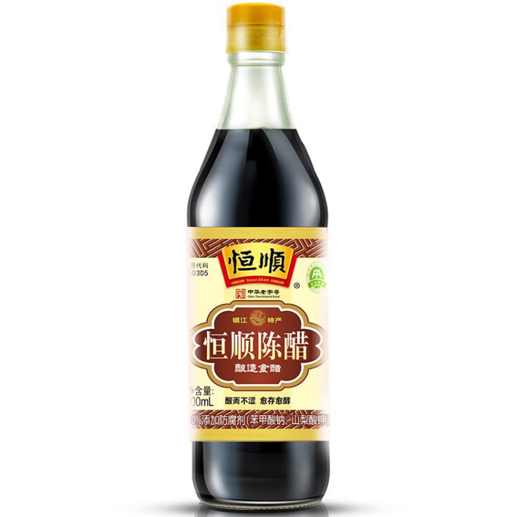恒顺镇江陈醋 老A陈 4.5° 500ml 纯粮酿造 不添加防腐剂 菜管家商品 商品图