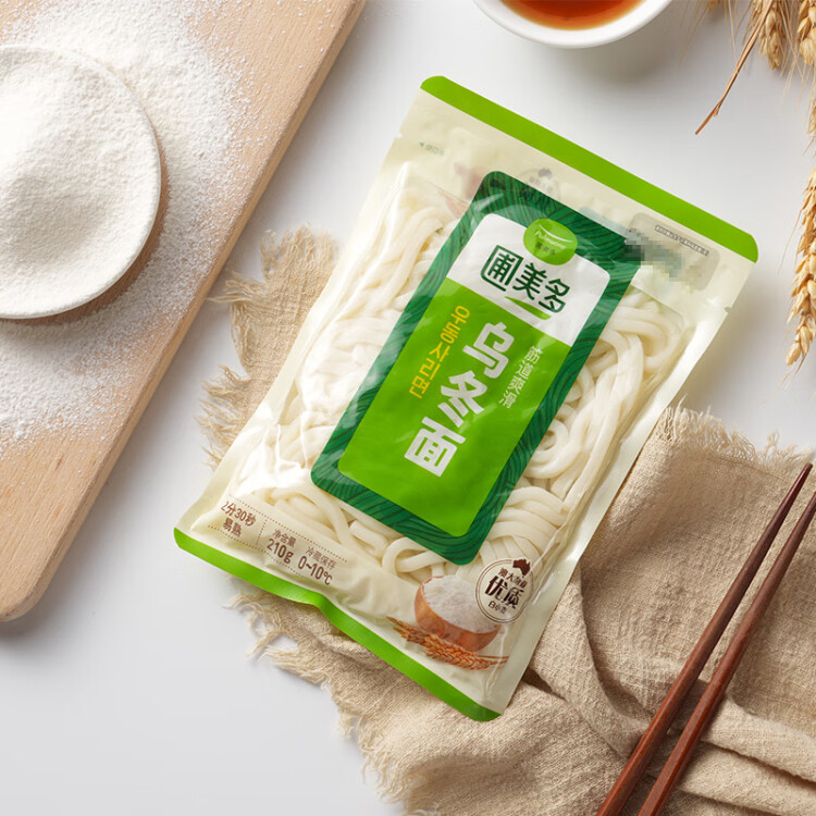 圃美多乌冬面 210g*4袋 拉面 拌面炒面汤面  早餐速食面条 菜管家商品