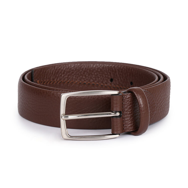 康纳利canali男士皮革荔枝纹针扣皮带腰带棕色50ka00149520105cm