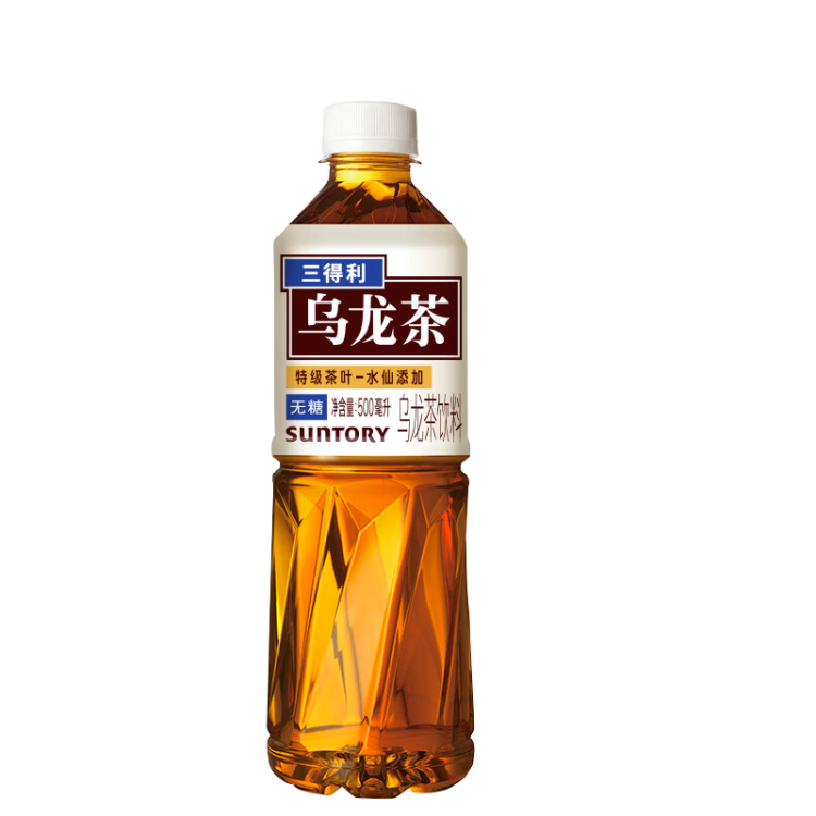 三得利無(wú)糖烏龍茶飲料 0糖0能量0脂 500ml*15瓶整箱裝 光明服務(wù)菜管家商品