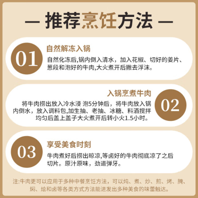 膳之牛&農(nóng)夫好牛 阿根廷谷飼原切牛腱子2斤 進(jìn)口生鮮牛肉 醬鹵燉煮食材 菜管家商品