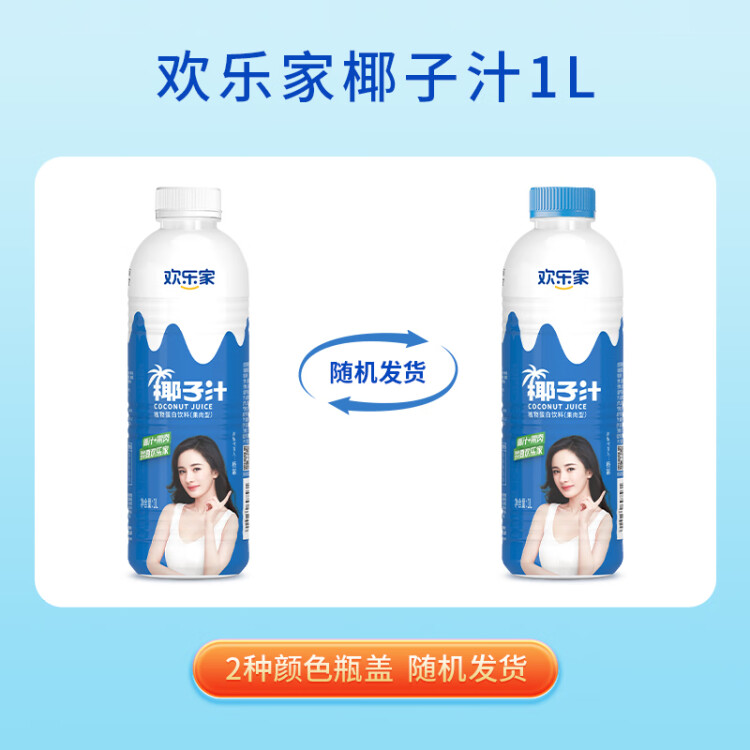 歡樂家椰子汁1kg*6瓶 果肉+椰汁 椰肉生榨果汁植物蛋白飲料 黑色星期五 菜管家商品