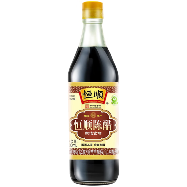 恒顺镇江陈醋 老A陈 4.5° 500ml 纯粮酿造 不添加防腐剂 菜管家商品 商品图