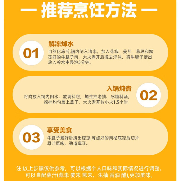 恒都 巴西進(jìn)口原切牛腱子 2斤 生鮮牛肉 燉煮食材 健身食材 菜管家商品