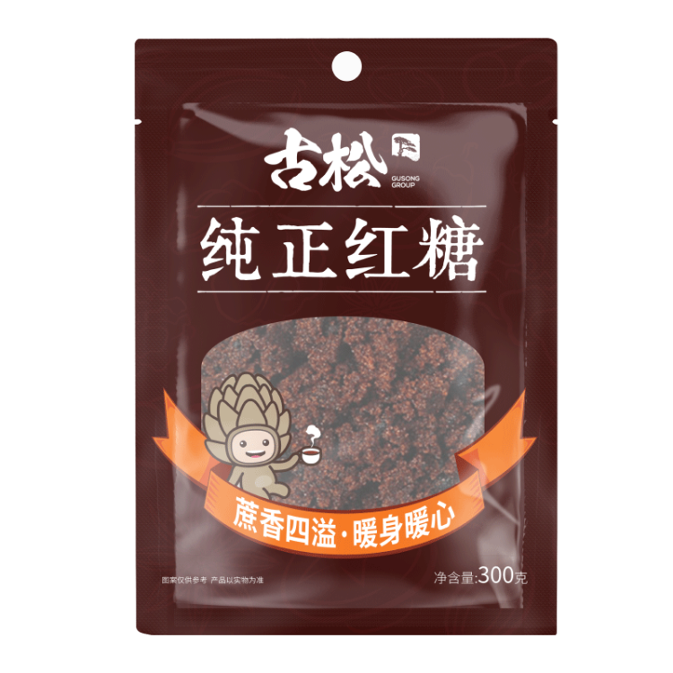 古松 紅糖 純正紅糖300g 甘蔗熬制純正紅糖 二十年品牌 光明服務(wù)菜管家商品