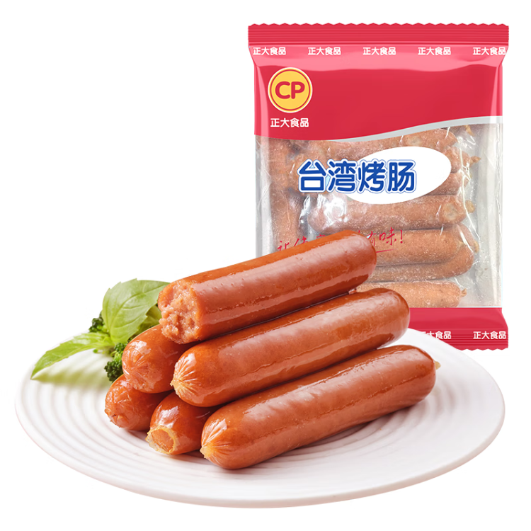 CP正大食品(CP) 臺灣烤腸1斤 香腸 雞肉火腿腸 營養(yǎng)早餐 火鍋食材 菜管家商品