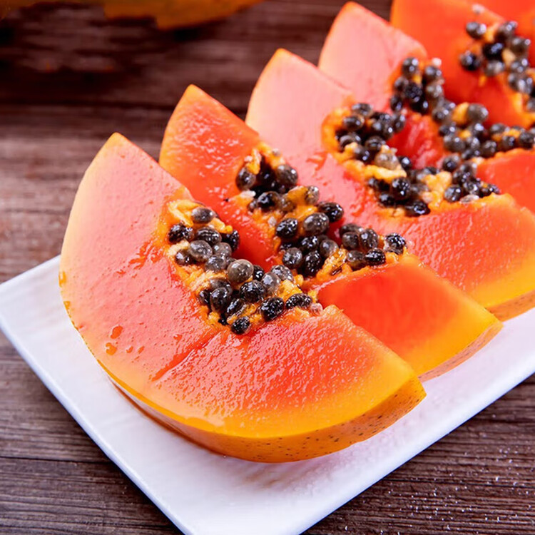 京鲜生 海南红心木瓜 2粒装 单果约450g-500g 生鲜水果 菜管家商品