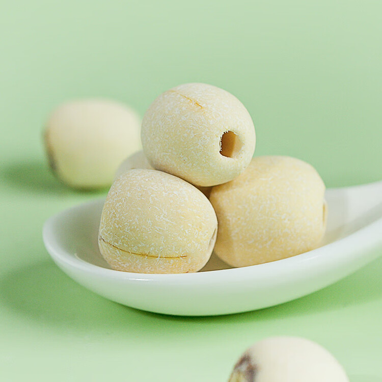 绿帝 磨皮莲子 山珍干货 去心无心 通心 白莲子500g 菜管家商品