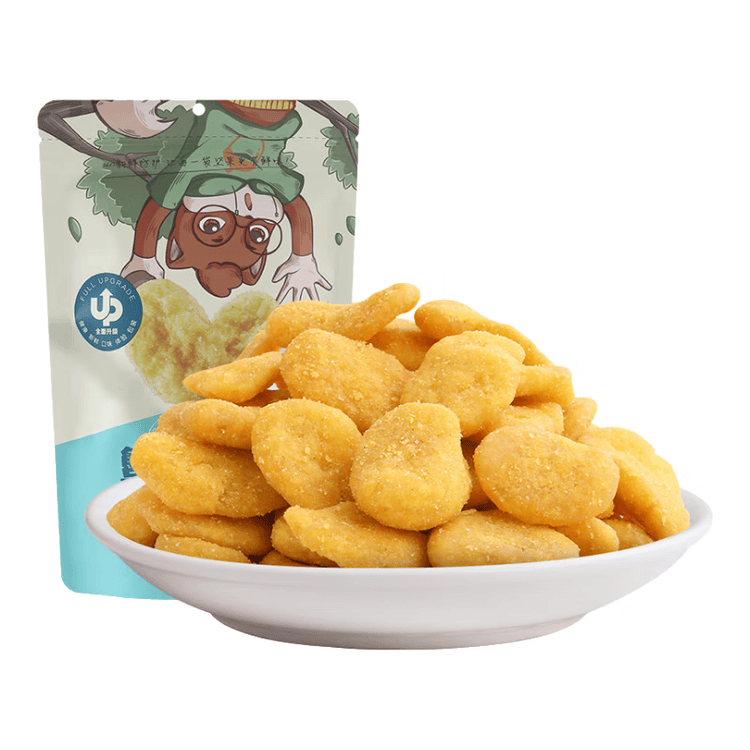 三只松鼠蟹香蚕豆 蟹黄味坚果炒货休闲零食小吃205g/袋 菜管家商品
