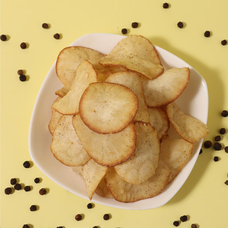 克恩兹印度尼西亚进口 Kernes 克恩兹黑胡椒味木薯片 125g 光明服务菜管家商品