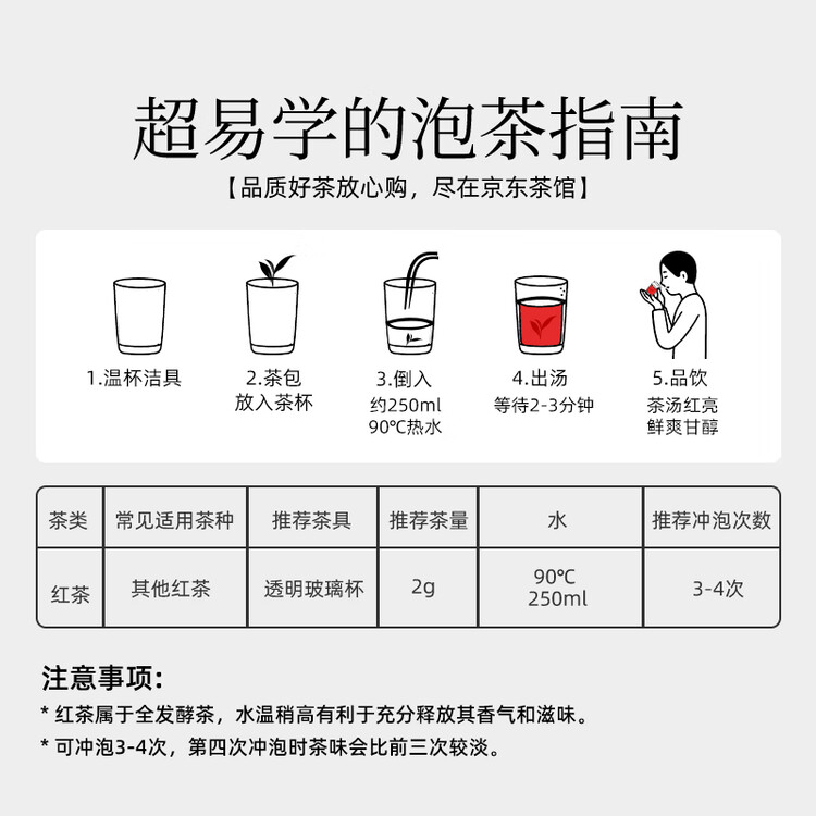 川宁（TWININGS）豪门伯爵红茶波兰进口50袋*2g  茶叶袋泡茶 办公室下午茶 菜管家商品