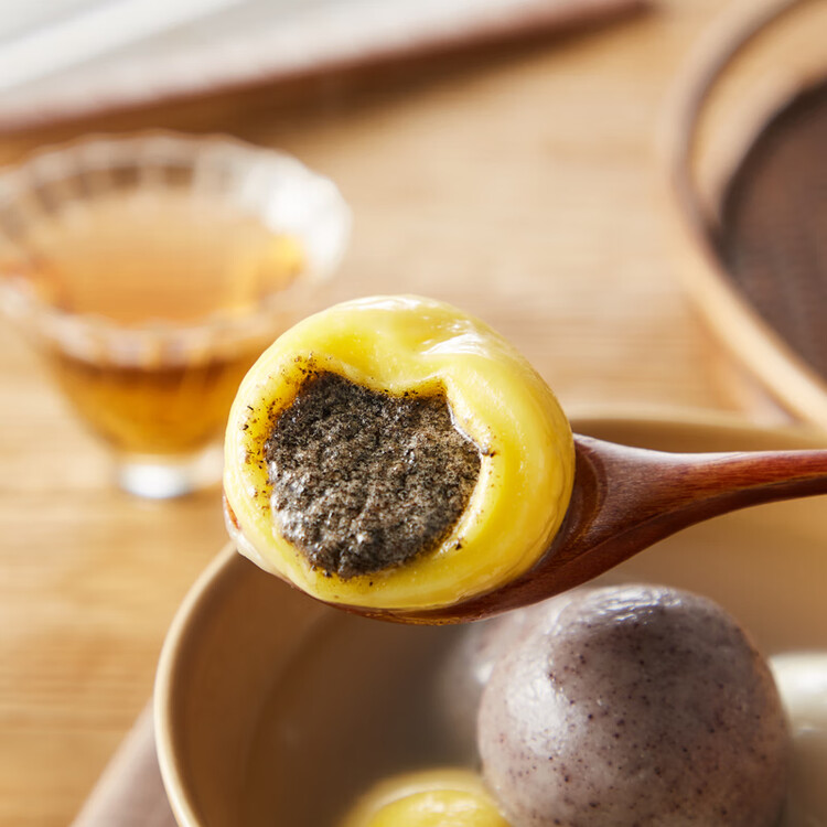 江南之味 荠菜猪肉黑芝麻萝卜丝大汤团800g(10个*2袋) 元宵汤圆早餐夜宵 菜管家商品