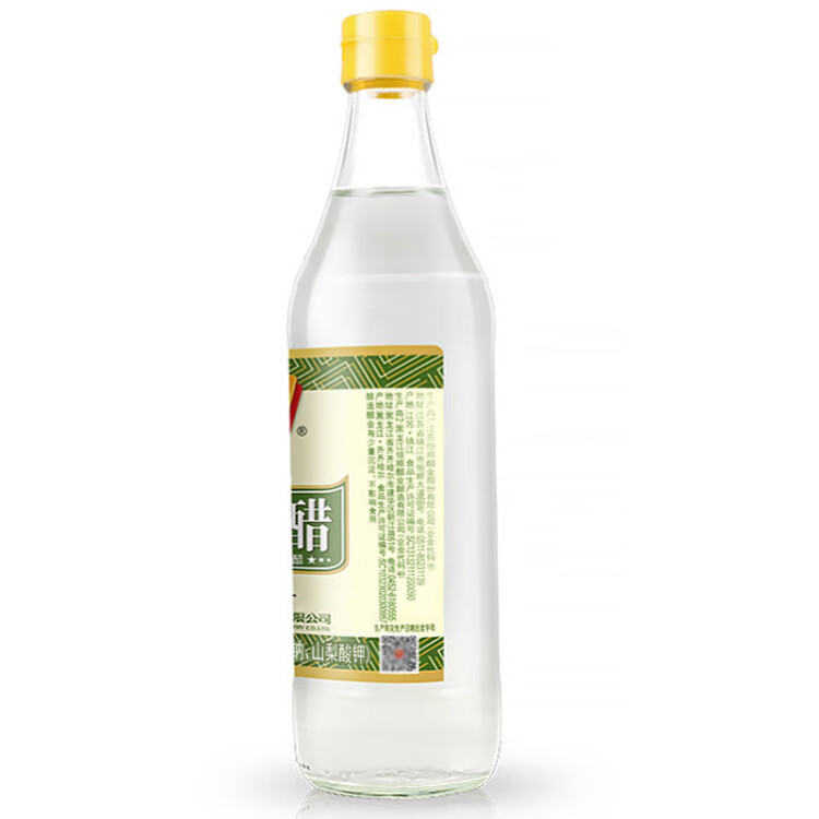 恒顺白醋 5° 500ml 凉拌提味炒菜腌制 酿造食醋 不添加防腐剂 菜管家商品