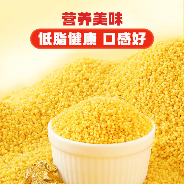 柴火大院 黄小米 1kg 早餐小米粥 小黄米 五谷杂粮 粗粮 小米新米 2斤 光明服务菜管家商品