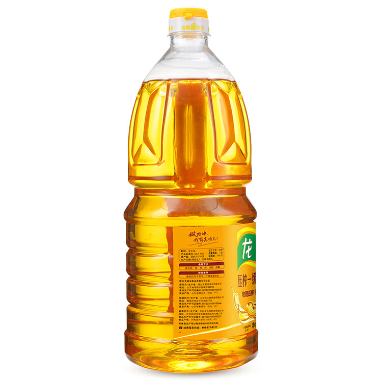 龙大【保真花生油】 食用油 压榨一级 特香花生油 1.8L 新花生新鲜油 菜管家商品