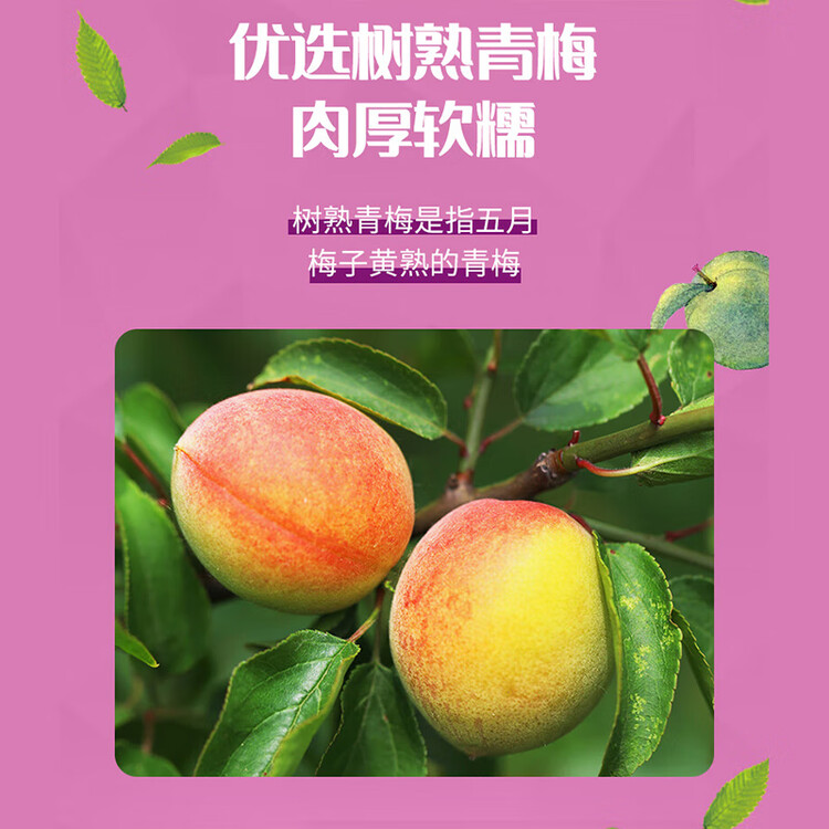 溜溜梅乌梅 乌梅子酱 孕妇儿童 解馋健康休闲零食160g/袋  菜管家商品