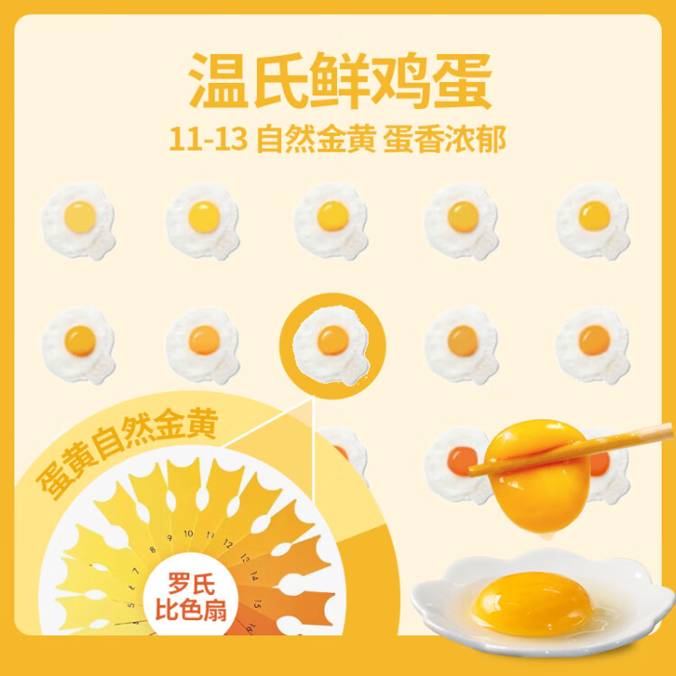 温氏供港鲜鸡蛋20枚/2斤 无抗生素 谷物喂养 原色营养 健康轻食 菜管家商品