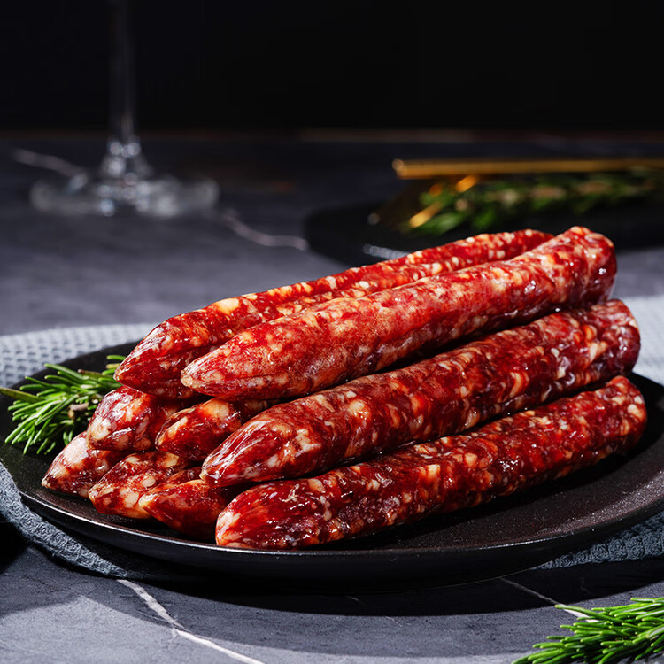 皇上皇特级牛肉腊肠广州腊味特产煲仔饭腊肠广味广东甜肠广式香肠180g 菜管家商品