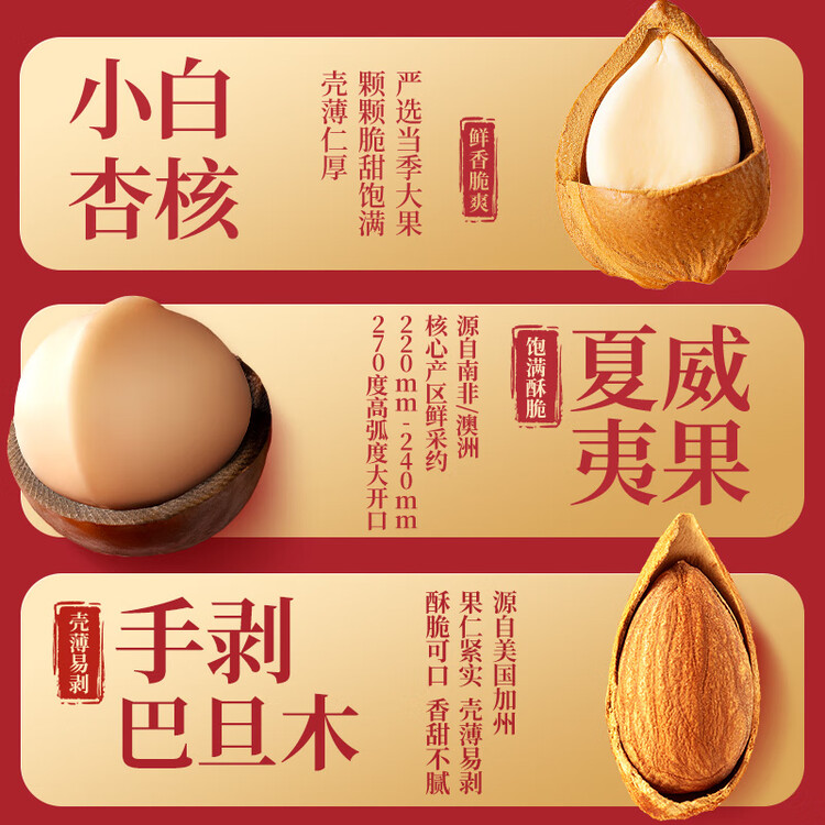 三只松鼠坚果零食礼礼盒2063g/14件年货节零食大礼包干果炒货腰果春节送礼 菜管家商品