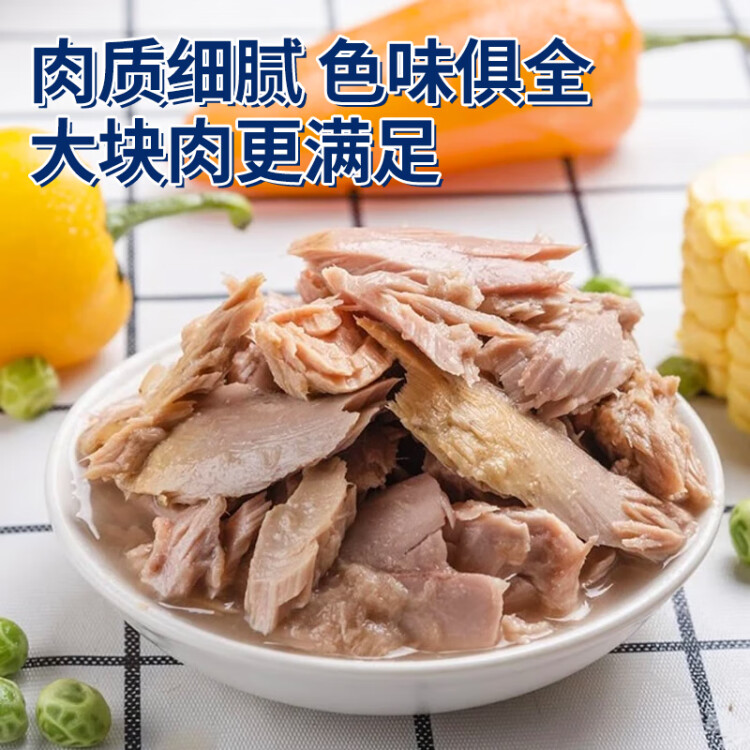 鲜得味bluebay金枪鱼罐头180g水浸 即食早餐沙拉低脂健身进口深海海鲜 菜管家商品 商品图