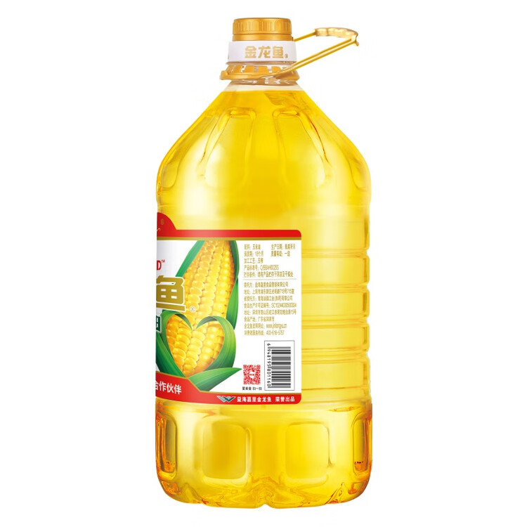 金龙鱼 食用油 非转基因压榨一级玉米胚芽油4L(新老包装随机发货) 菜管家商品
