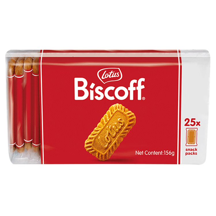 和情（LOTUS）Biscoff比时咔比利时进口焦糖曲奇饼干办公室零食充饥下午茶156G 菜管家商品