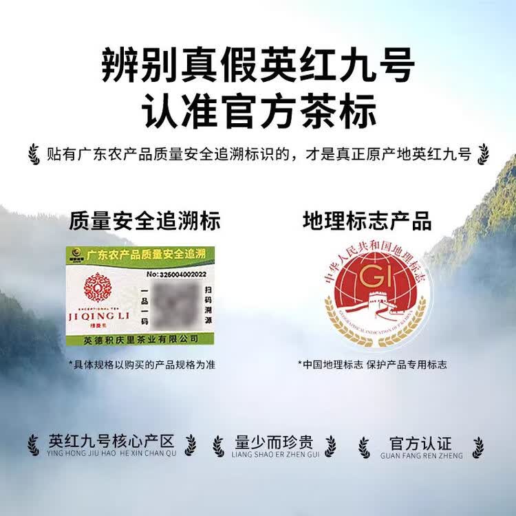 积庆里英红九号原产地大份量自饮口粮茶袋装英德红茶经典小条300g 菜管家商品