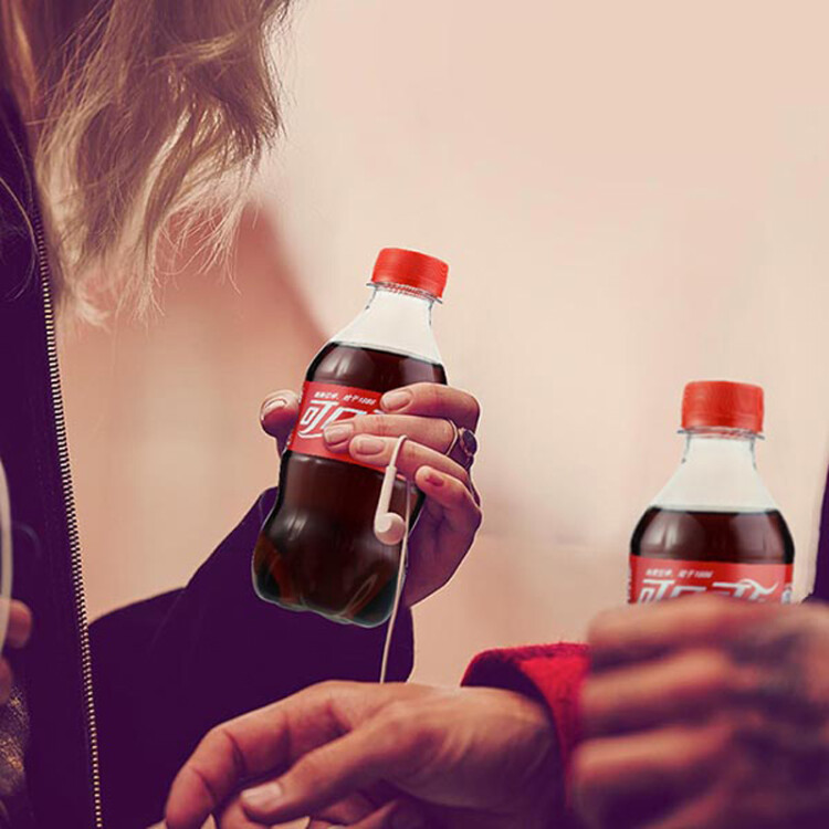 可口可乐 Coca-Cola 汽水 含汽饮料 300ml*24瓶 整箱装 可口可乐公司出品 光明服务菜管家商品 
