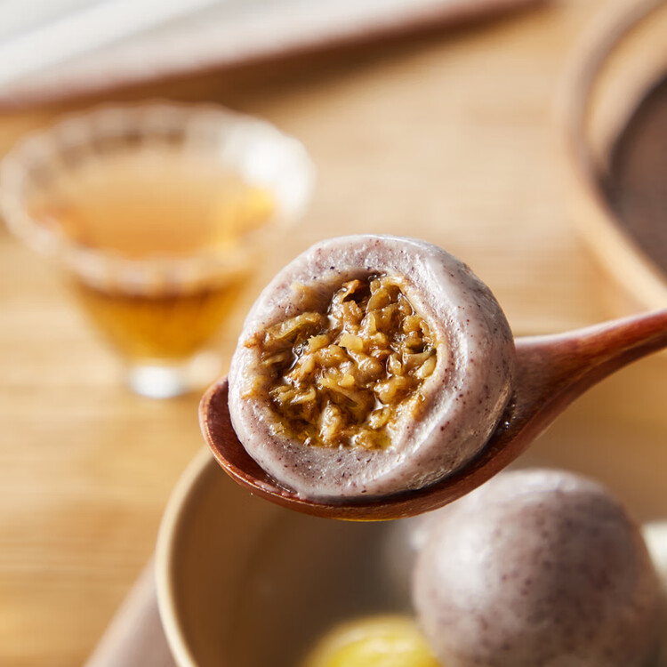 江南之味 荠菜猪肉黑芝麻萝卜丝大汤团800g(10个*2袋) 元宵汤圆早餐夜宵 菜管家商品