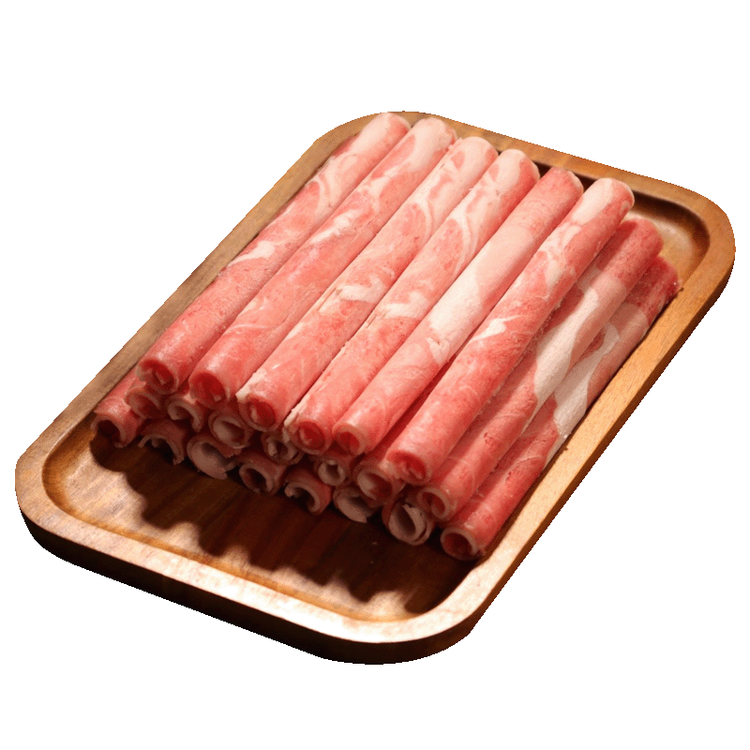 西鲜记宁夏盐池滩羊 原切羔羊肉卷300g 180天羔羊 涮羔羊肉片 火锅食材 菜管家商品