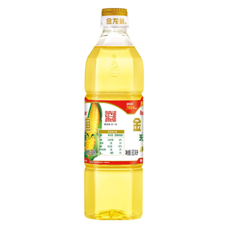 金龙鱼 食用油 非转基因 玉米油900ml(新老包装交替发货) 菜管家商品