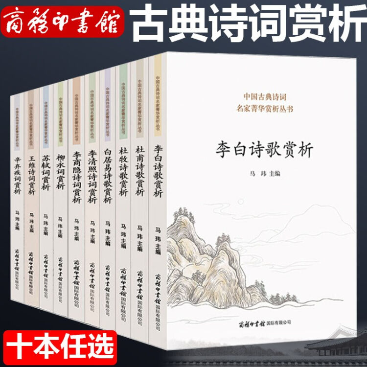 10本随选 李白杜甫苏轼辛弃疾白居易李商隐柳永王维李清照杜牧诗歌词曲鉴赏大全集中国古代诗词李白诗歌赏析 图片价格品牌评论 京东