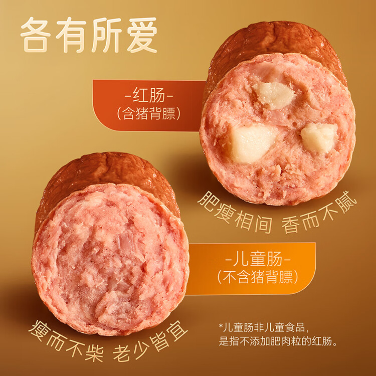 秋林里道斯中华老字号 哈尔滨红肠1.1kg/袋 量贩装 东北特产 休闲零食 菜管家商品